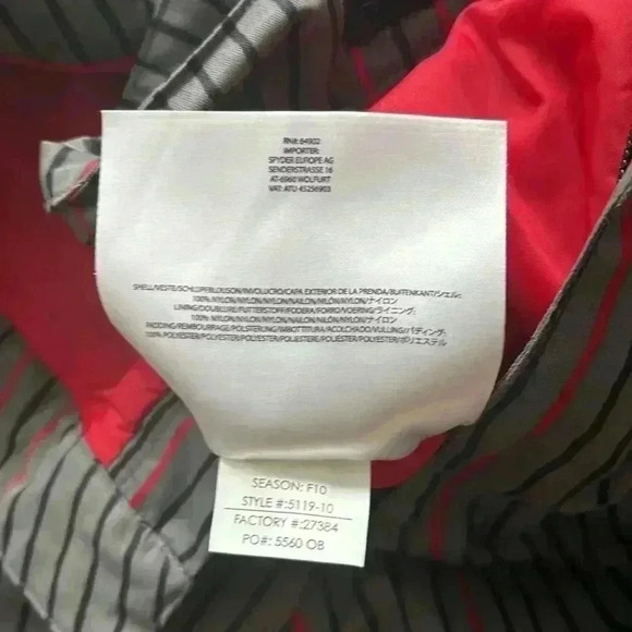 🔥Spyder🔥 | Grey  snow pants with black and red stripes - Picture 11 of 15